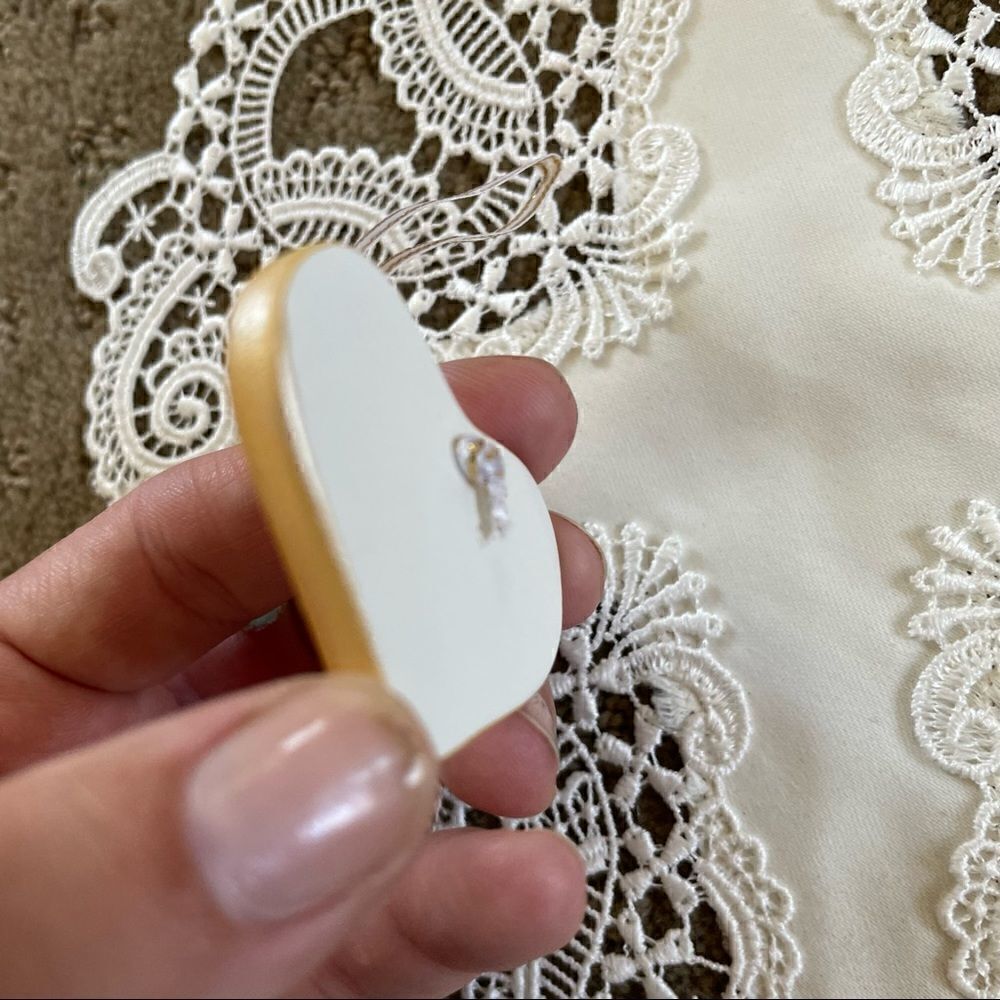Hand Crafted Ceramic Pendant Gift Tag Wedding Gift - Picture 4 of 8